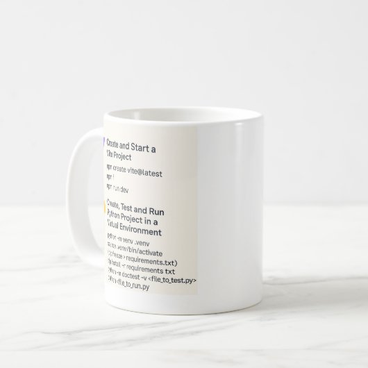 Mug J'ai oublié comment Vite/Python (Devant gauche)