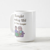 Mug J'Ai Pensé Que Vieillir prendrait Plus De Temps ! (Devant gauche)