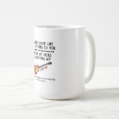Mug J'ai peut-être l'air de vous écouter, mais dans (Devant droit)