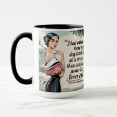 Mug J'Ai Plutôt Entendu Mon Chien : Féministe Avec (Gauche)