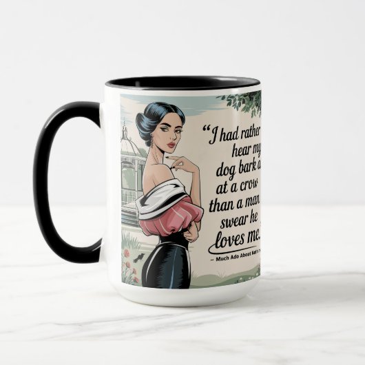Mug J'Ai Plutôt Entendu Mon Chien : Féministe Avec (Gauche)