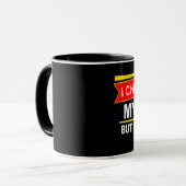 Mug J'ai protégé ma maison... (Devant gauche)
