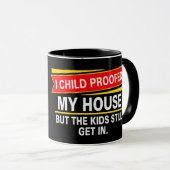 Mug J'ai protégé ma maison... (Devant droit)