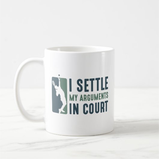 Mug J'Ai Réglé Mes Arguments Devant Le Tribunal (Gauche)