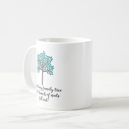 Mug J'ai secoué mon arbre généalogique qu'un groupe (Devant gauche)
