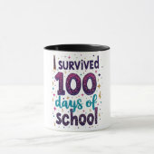 Mug J'ai survécu 100 jours de Conception Unicorne de l (Centre)
