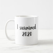 Mug J'ai survécu 2020 Citation (Gauche)
