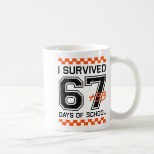 Mug J'ai survécu 67 + 33 jours d'école Maths pour le 1