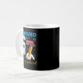 Mug J'ai survécu 67 jours d'école Mème drôle Professeu (Devant gauche)