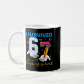Mug J'ai survécu 67 jours d'école Mème drôle Professeu (Gauche)