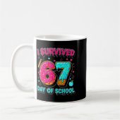 Mug J'ai survécu 67 jours d'école Mème drôle Professeu (Gauche)