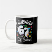 Mug J'ai survécu 67 jours d'école Mème drôle Professeu (Gauche)