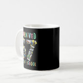 Mug J'ai survécu 67 jours d'école Prof de maths drôle (Devant gauche)