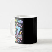 Mug J'ai survécu 67 jours d'école - Professeurs drôles (Devant gauche)
