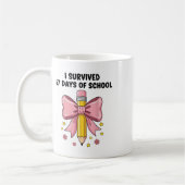 Mug J'ai survécu 67 jours d'école Six Seven Mème pour (Gauche)