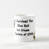 Mug J'ai survécu à la famine bleue de crème glacée de (Centre)