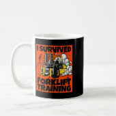 Mug J'ai survécu à la formation chariot élévateur, nou (Gauche)