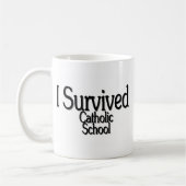 Mug J'ai survécu à l'école catholique (Gauche)