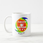 Mug J'AI SURVÉCU À L'HURRICANE IRMA à votre endroit (Gauche)