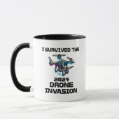 Mug J'ai survécu à l'invasion de drones de 2024 (Gauche)
