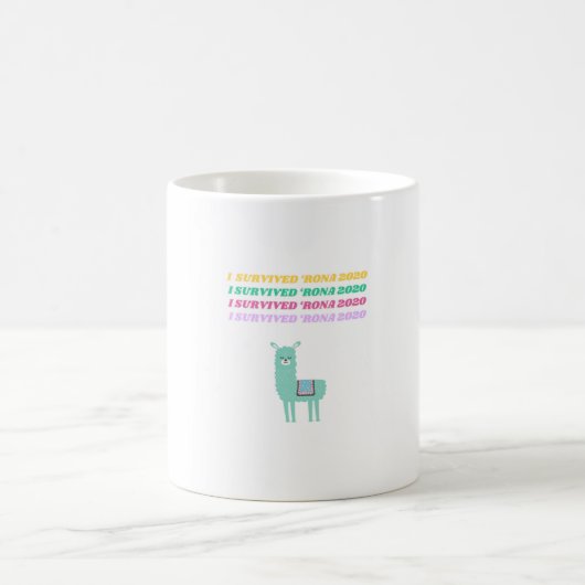 Mug J'ai survécu à Llama Rona 2020 (Centre)