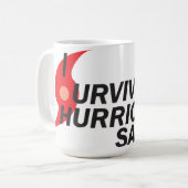 Mug J'ai survécu à l'ouragan Sandy (Devant gauche)