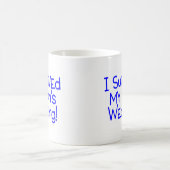 Mug J'ai survécu à mes fils épousant le bleu (Centre)