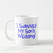 Mug J'ai survécu à mes fils épousant le bleu (Gauche)