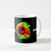 Mug "J'ai survécu à Michael 2018" et à radar d'ouragan (Devant droit)