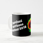 Mug "J'ai survécu à Michael 2018" et à radar d'ouragan (Devant gauche)