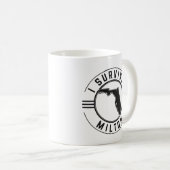 Mug J'ai survécu à Milton ouragan 2024 (Devant droit)