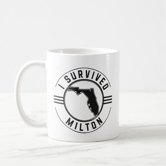 Mug J'ai survécu à Milton ouragan 2024 (Gauche)