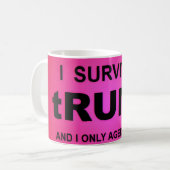 Mug J'ai survécu à tRUMP (Devant gauche)