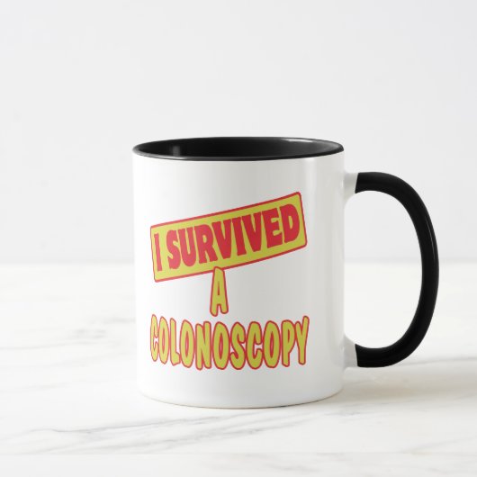 MUG J'AI SURVÉCU À UNE COLONOSCOPIE (Droite)