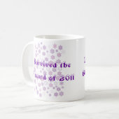 Mug J'ai survécu au Blizzard de 2011 (Devant gauche)