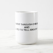 Mug J'ai survécu au chimio (Centre)