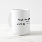 Mug J'ai survécu au chimio (Devant gauche)