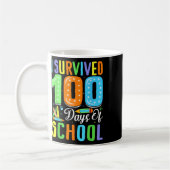 Mug J'Ai Survécu Aux 100 Jours D'École 100 Jours D'Éco (Gauche)