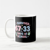 Mug J'ai survécu aux 100 jours d'école Prof de maths E (Gauche)