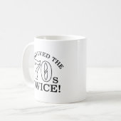 Mug J'Ai Survécu Deux Fois Au les années 70 (Devant gauche)