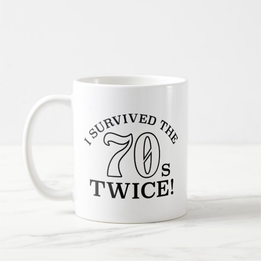 Mug J'Ai Survécu Deux Fois Au les années 70 (Gauche)