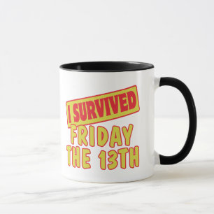 MUG J'AI SURVÉCU VENDREDI 13