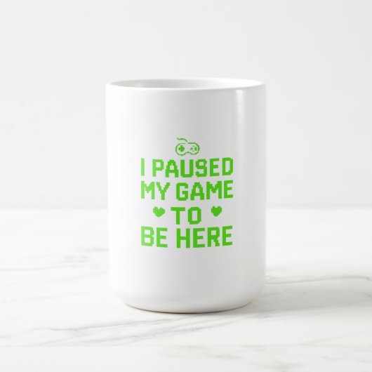 Mug J'Ai Suspendu Mon Jeu Neon Pixel Art (Centre)