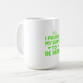 Mug J'Ai Suspendu Mon Jeu Neon Pixel Art (Devant gauche)