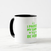 Mug J'Ai Suspendu Mon Jeu Neon Pixel Art (Devant gauche)