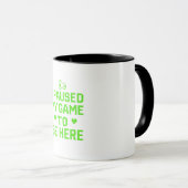 Mug J'Ai Suspendu Mon Jeu Neon Pixel Art (Devant droit)