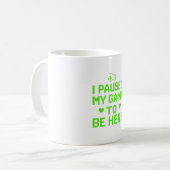 Mug J'Ai Suspendu Mon Jeu Neon Pixel Art (Devant gauche)