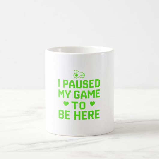 Mug J'Ai Suspendu Mon Jeu Neon Pixel Art (Centre)
