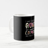 Mug J'Ai Tits Tante Et Chat Maman Amoureux des chats (Devant gauche)