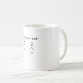 Mug J'ai ton dos Drôle Stickman mème (Devant droit)